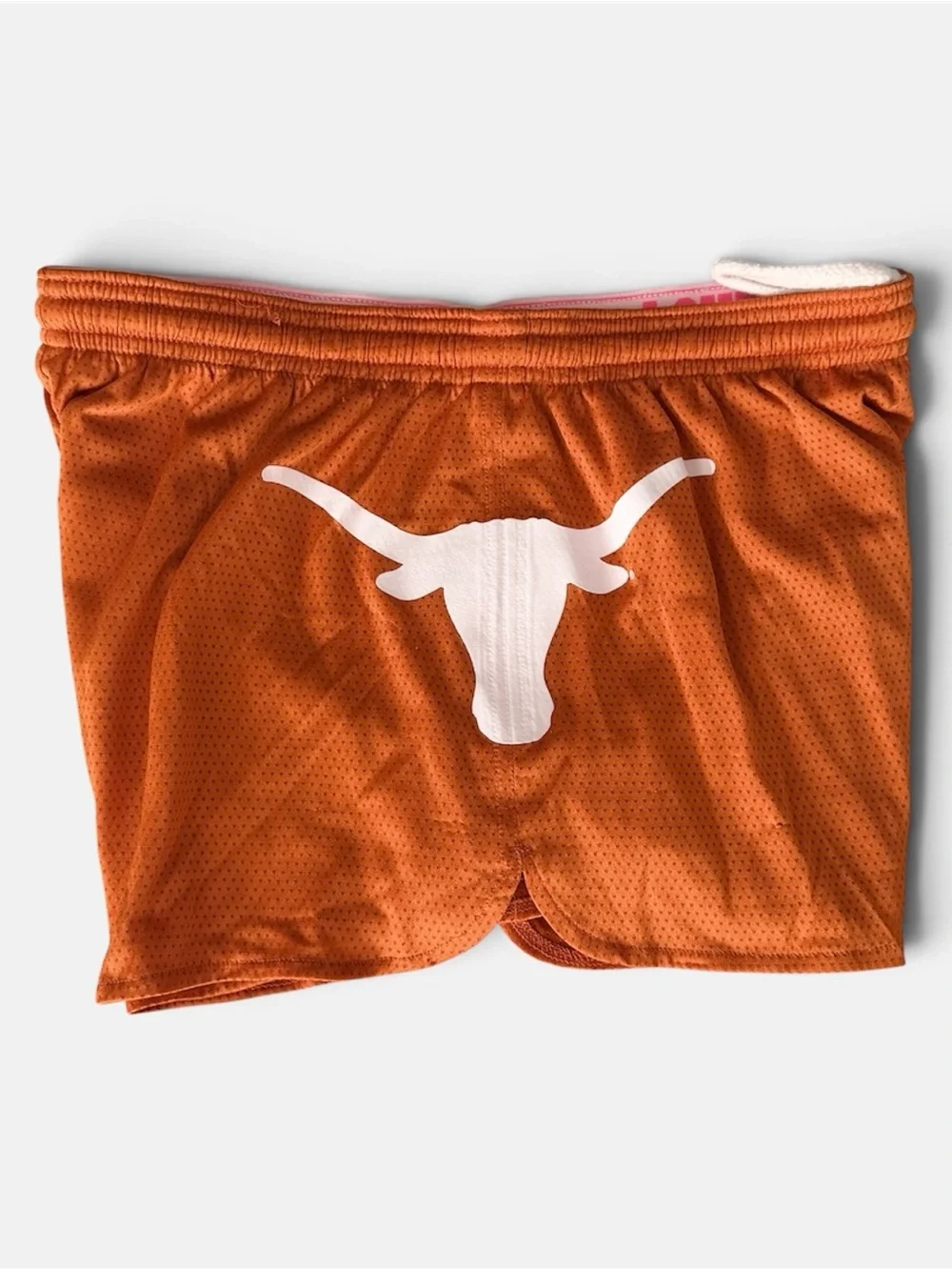 Victoria's Secret Texas Longhorn Orange Mesh Athletic Shorts